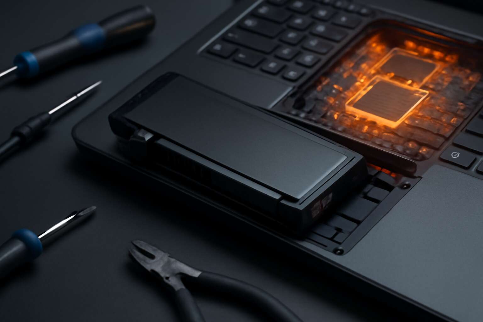 laptop battery is made of