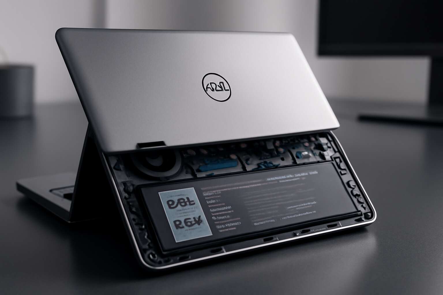 where is dell laptop battery