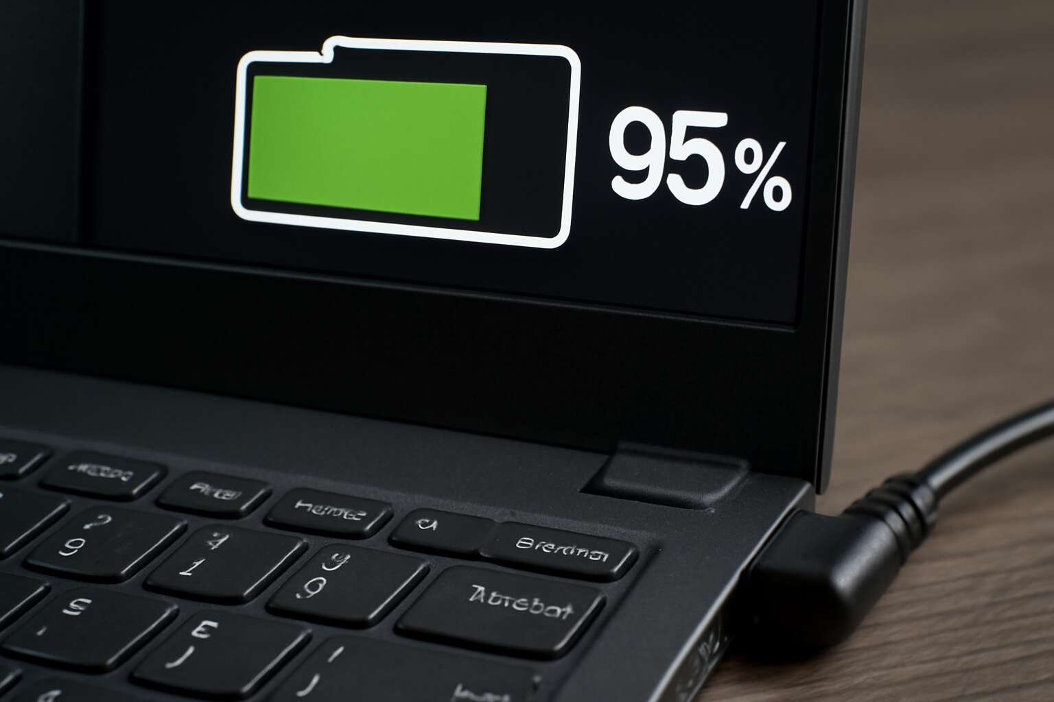 lenovo laptop battery 95 not charging