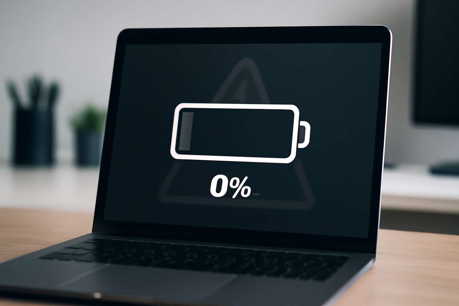 laptop battery stuck at zero