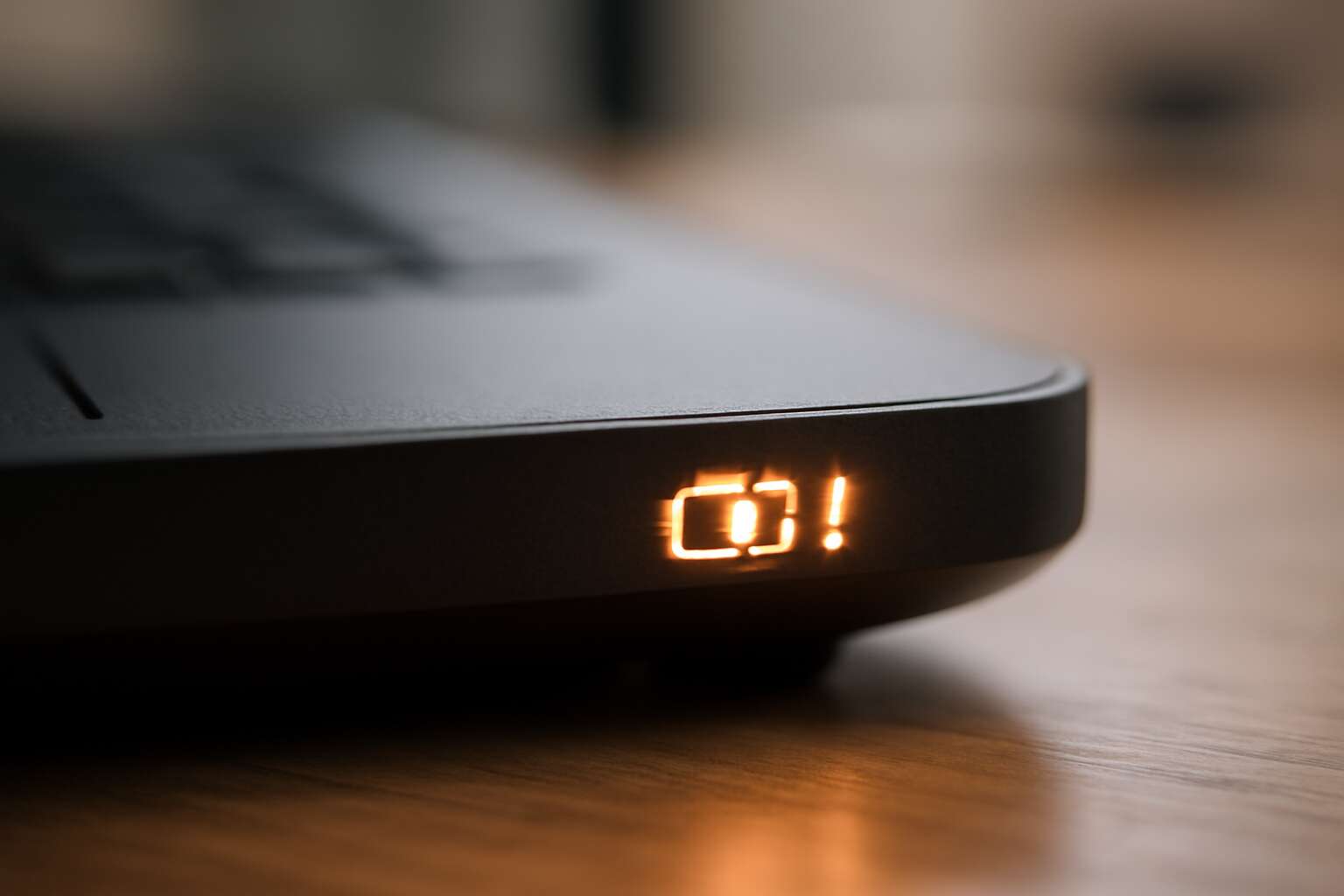 why laptop battery light is flashing