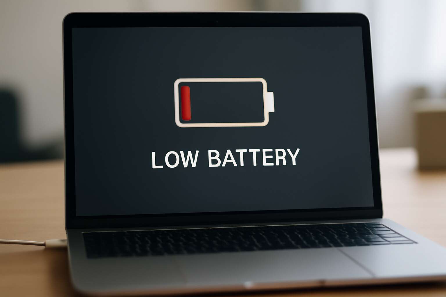 laptop battery is drained out