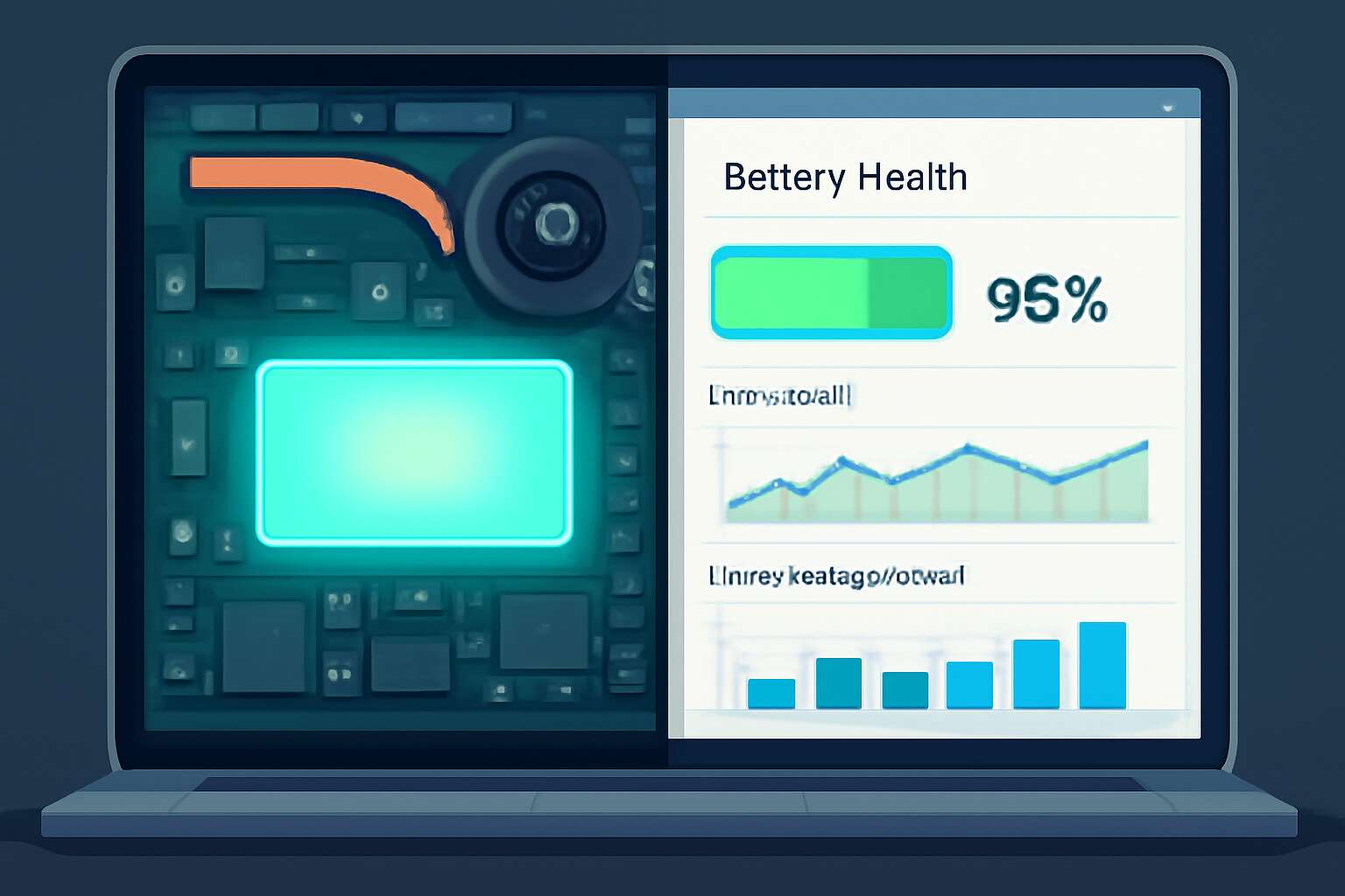 is laptop battery hardware or software