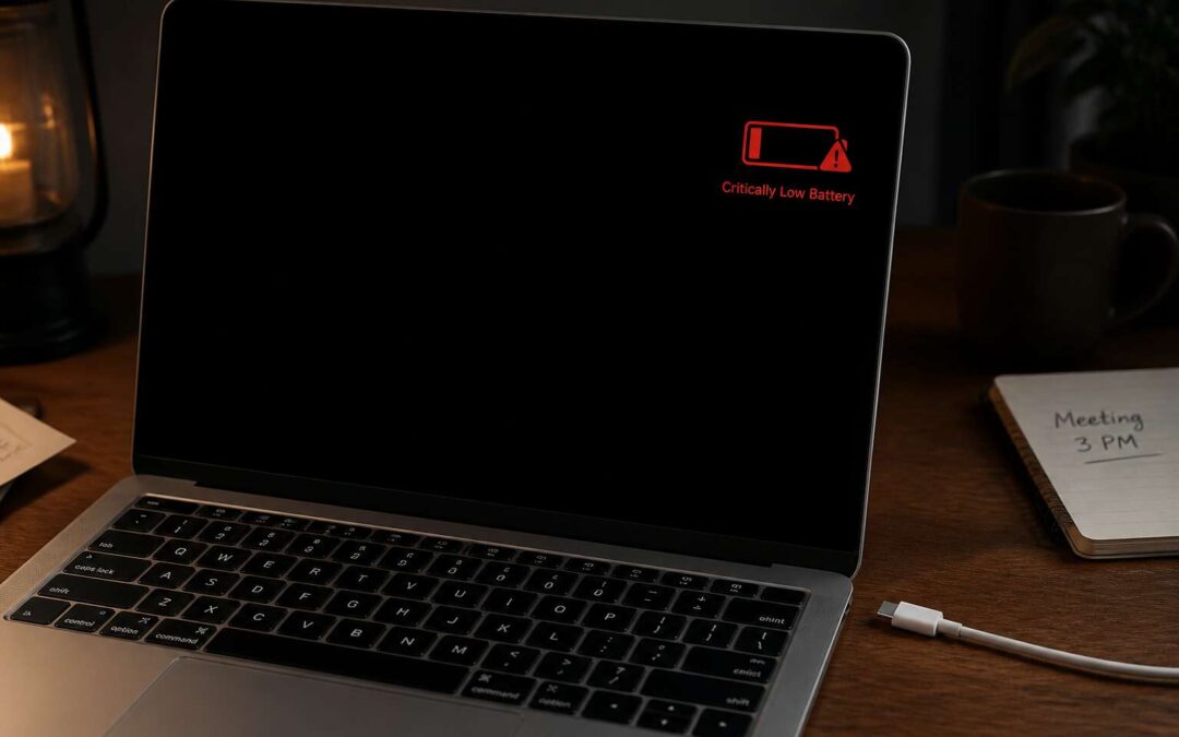 Laptop battery drained to zero, do this first.