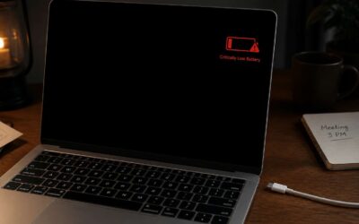 Laptop battery drained to zero, do this first.