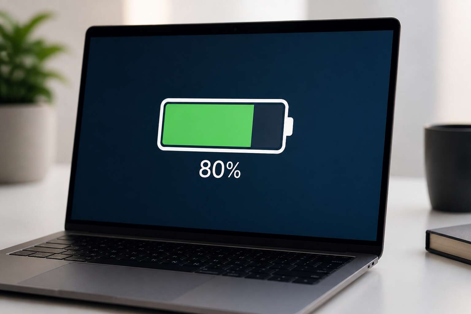 laptop battery charge 80 only
