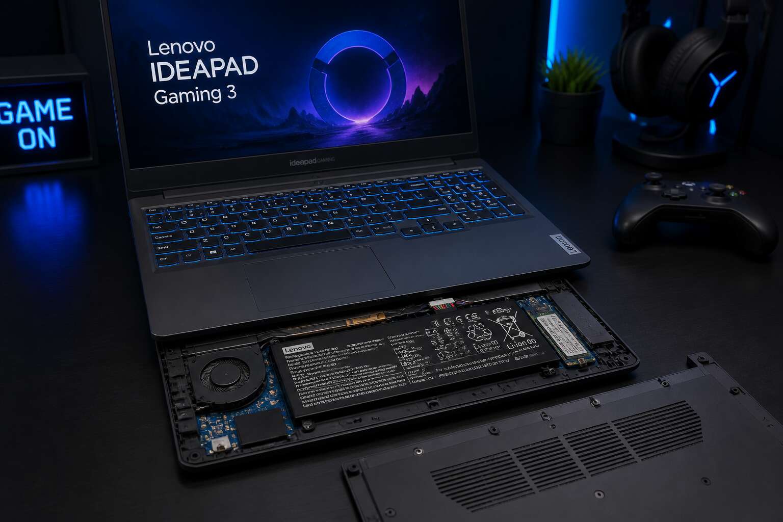 lenovo ideapad 3 gaming laptop battery